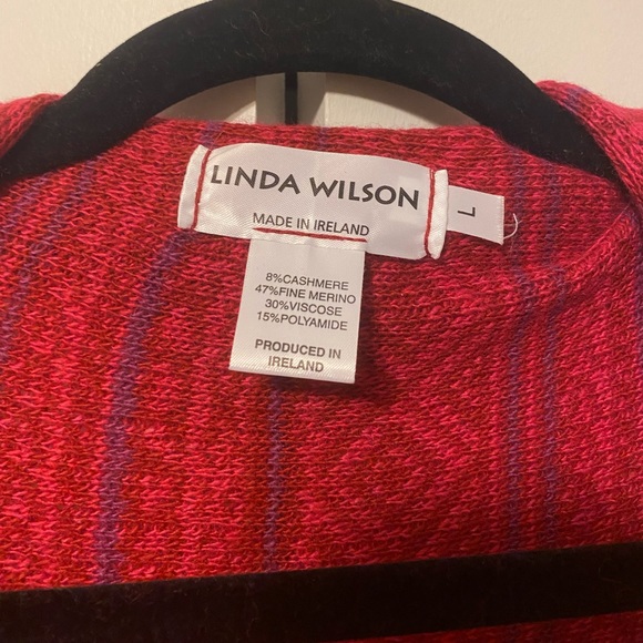 Red cropped sweater - Picture 2 of 4